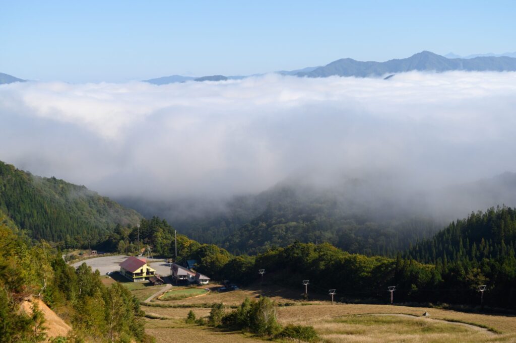 NOASOBIキャンプ場、ゲレンデからの風景